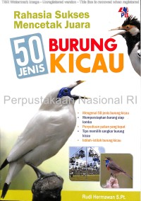 Image of Rahasia sukses mencetak juara 50 jenis burung kicau