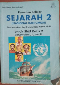 Image of Penuntun Belajar Sejarah 2  (Nasional dan Umum ) : Berdasarkan Kurikulum Baru GBPP 1994